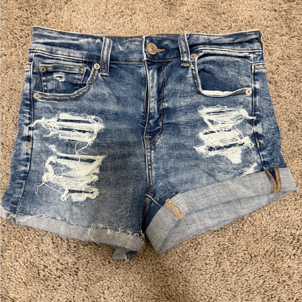 Distressed Denim Women's Shorts
